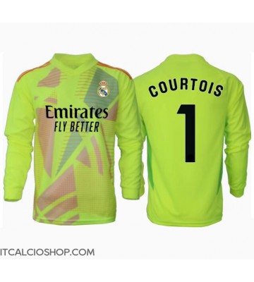 Real Madrid Thibaut Courtois #1 Portiere Terza Maglia 2024-25 Manica Lunga